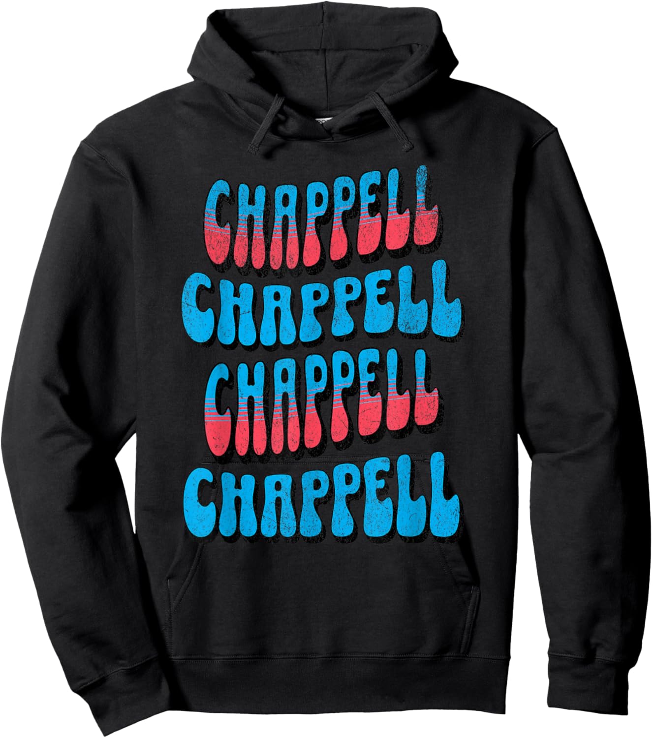 Chappell T First Name Retro Hoodie - Hoodie | Black
