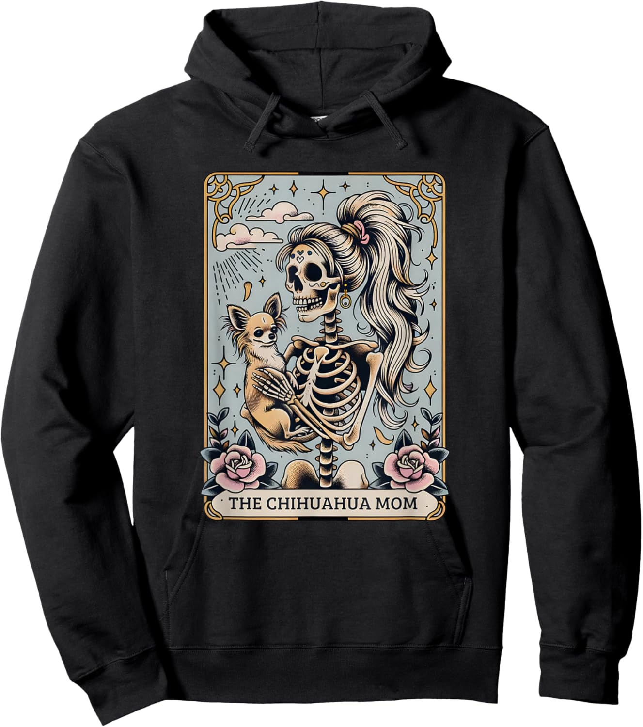 Funny Chihuahua Halloween, Dog Mama Halloween, Dog Mom Hoodie - Hoodie | Black