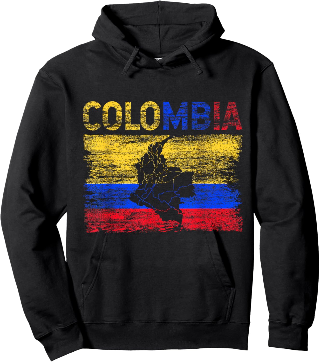 Colombia Pride Flag Colombian National Expat Heritage Hoodie - Hoodie | Black