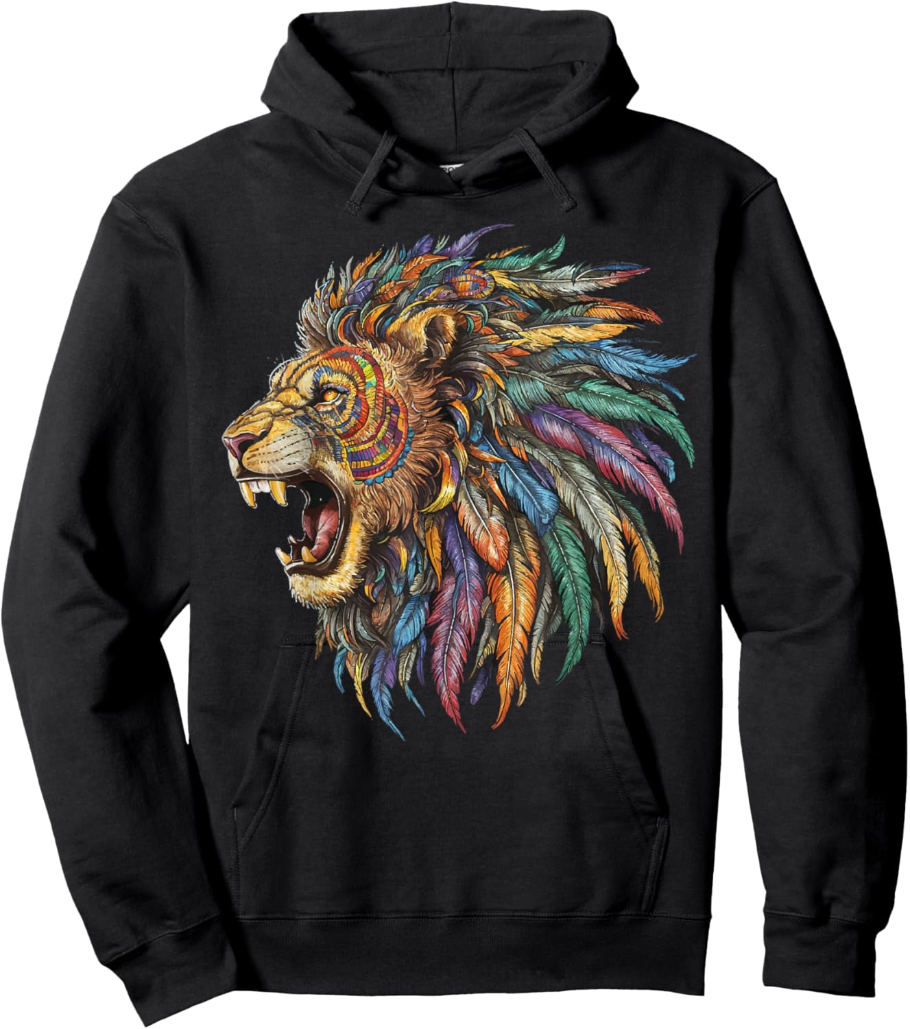 Mexican Alebrije Tiger Folk Art Hoodie - Hoodie | Black