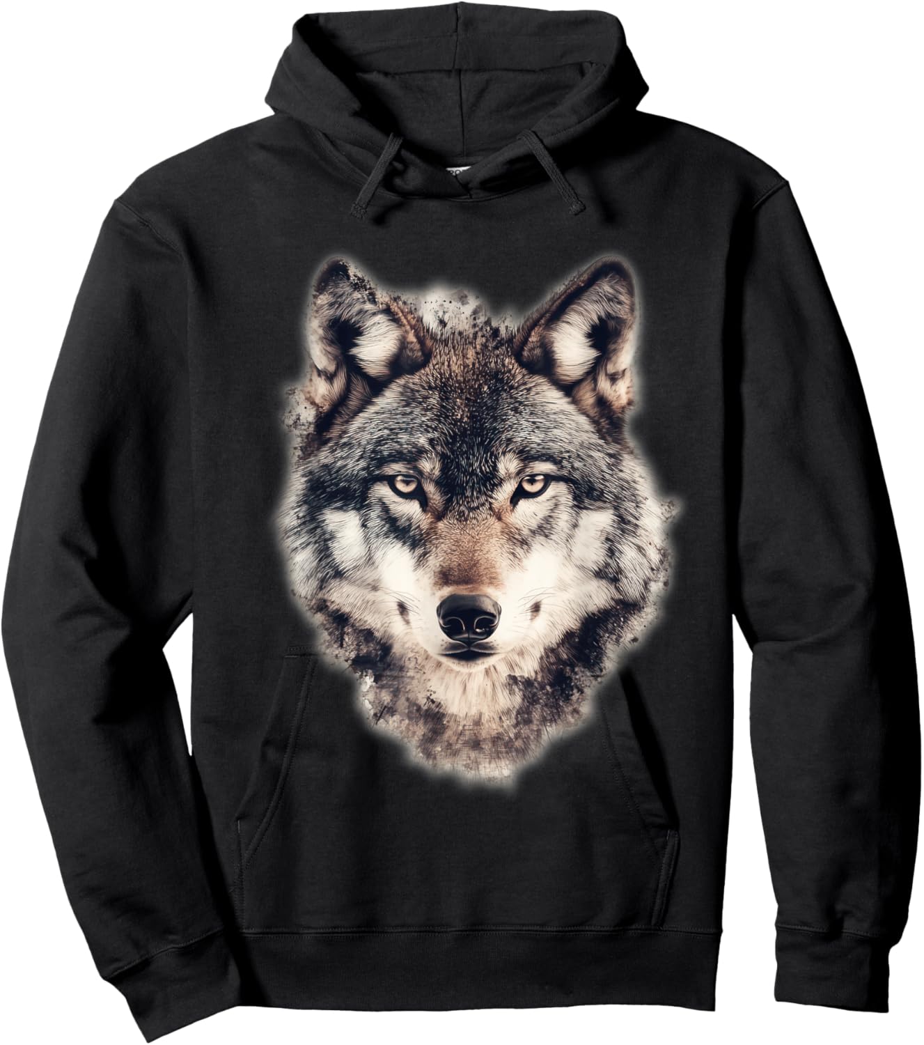 Wolf Graphic Hoodie - Hoodie | Black