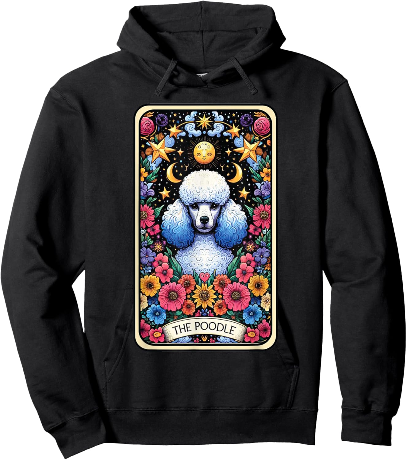 The Poodle Dog Tarot Card Hoodie - Hoodie | Black