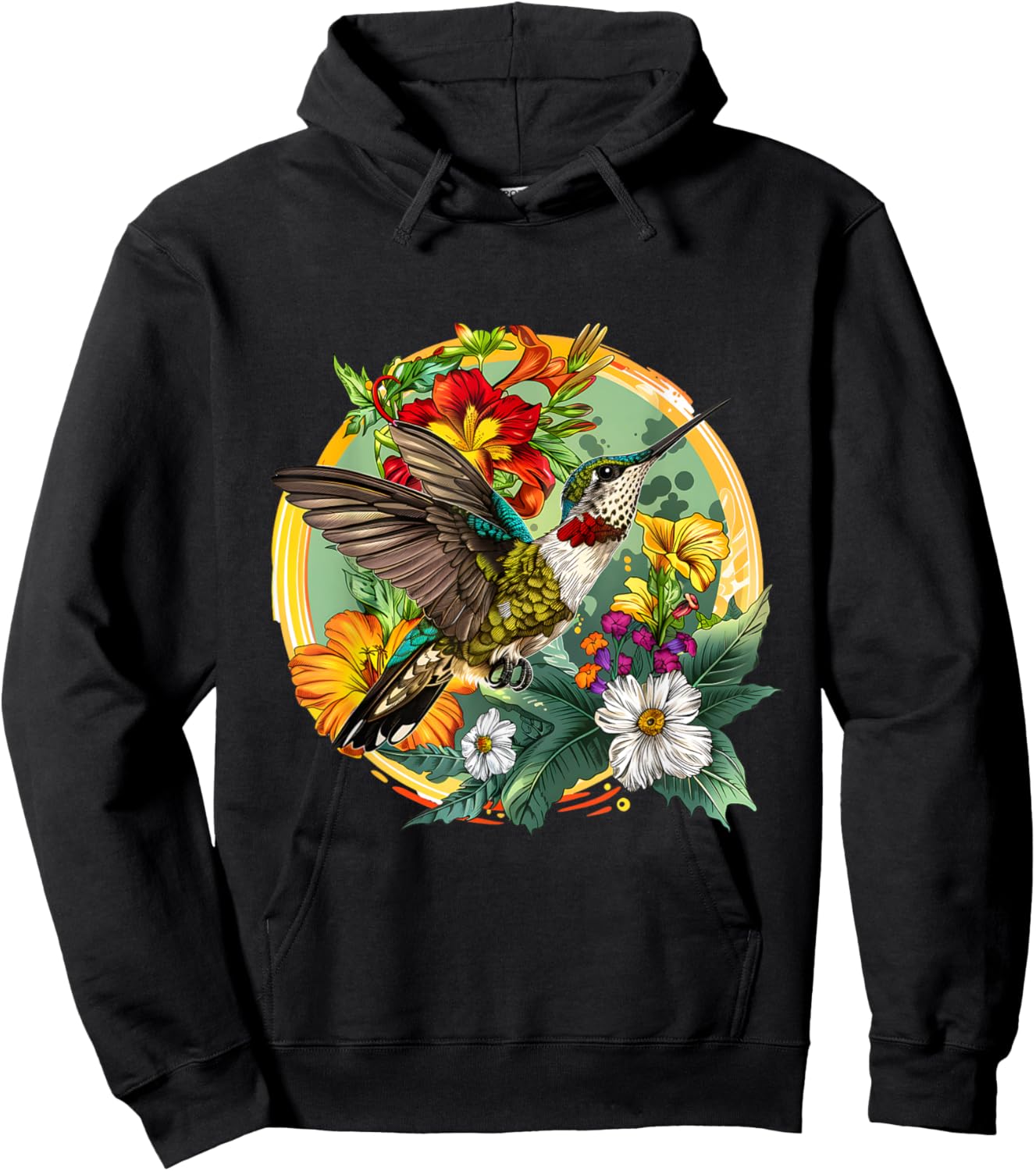 Bird and Blossoms: A Tribute to National Bird Day Hoodie - Hoodie | Black