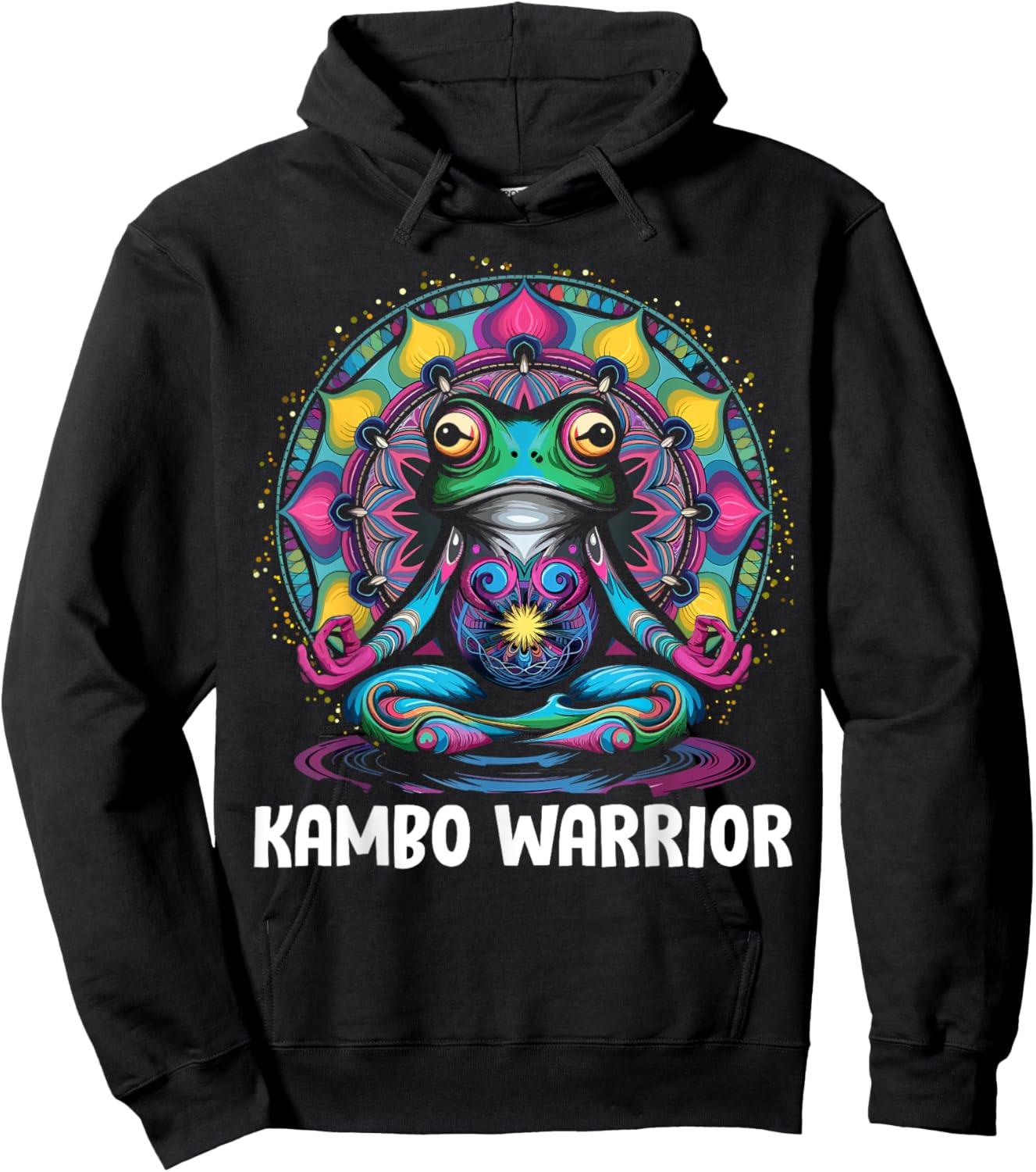 Kambo Warrior Giant Monkey Frog Traditional Medicine Hoodie - Hoodie | Black