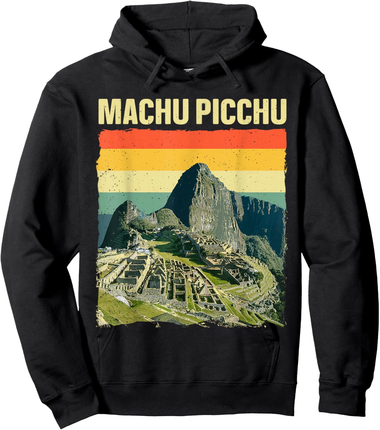 Cool Machu Picchu Art Women Kids Machu Picchu Peru Hoodie - Hoodie | Black