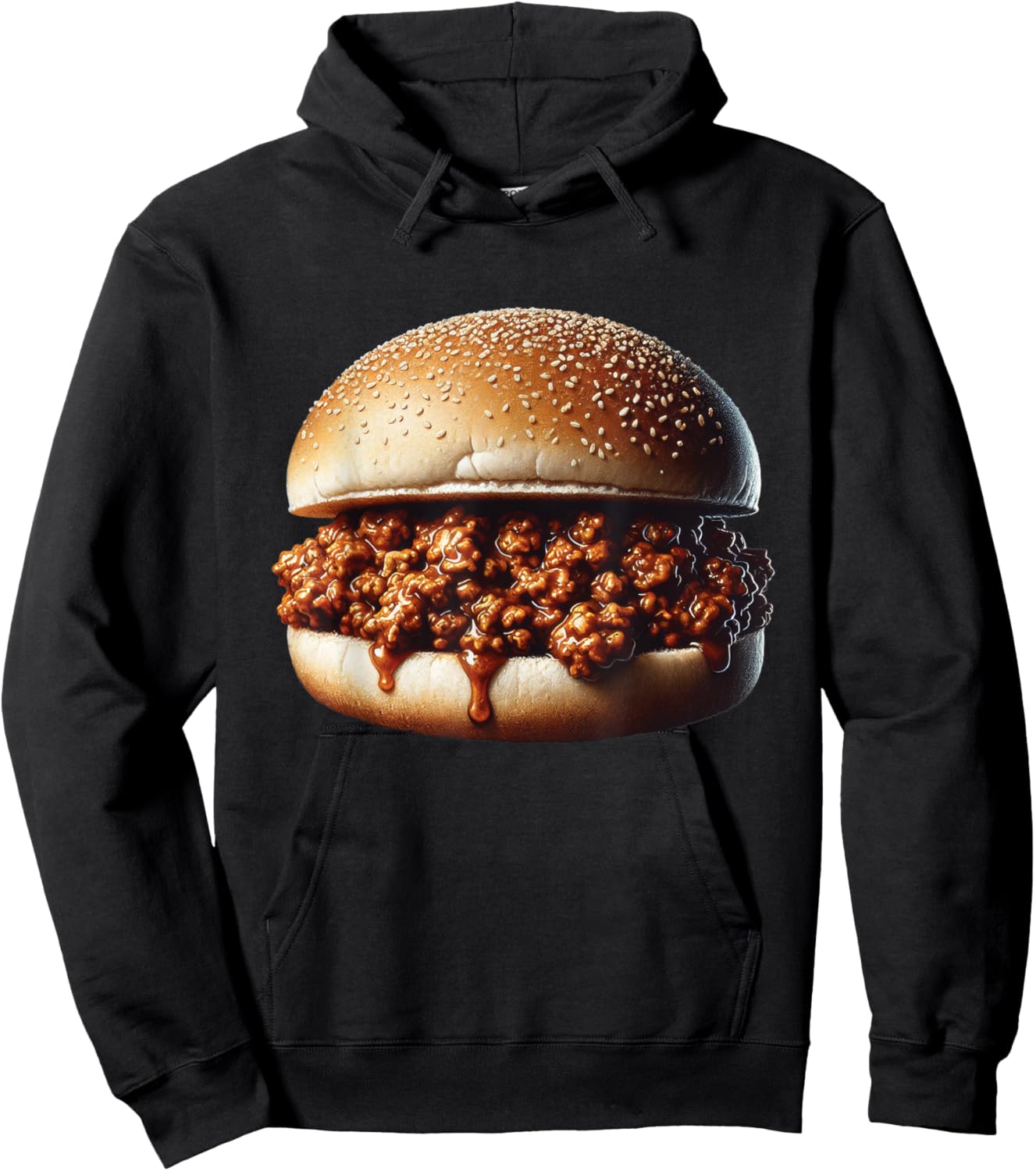 Funny Sloppy Joe Shirt Beef Sandwich Meat Halloween Costume Hoodie - Hoodie | Black