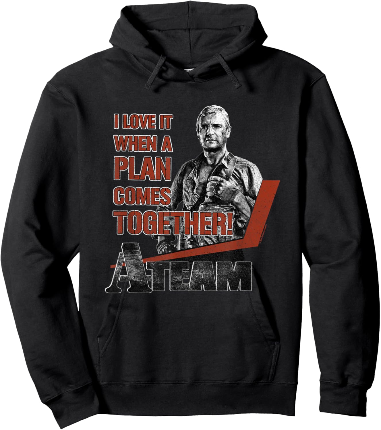 The A-Team Hannibal I love It When A Plans Comes Together! Hoodie - Hoodie | Black