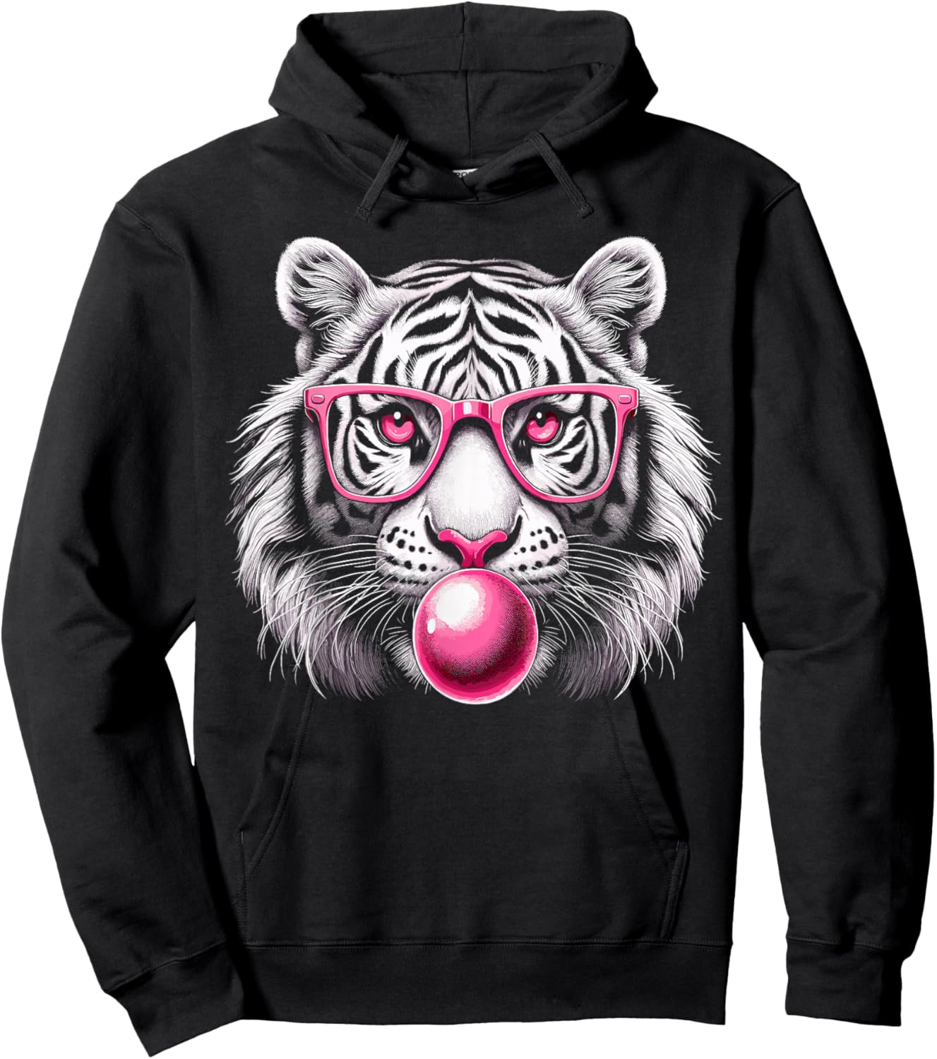 Tiger Wild Animal Cute Tiger Hoodie - Hoodie | Black