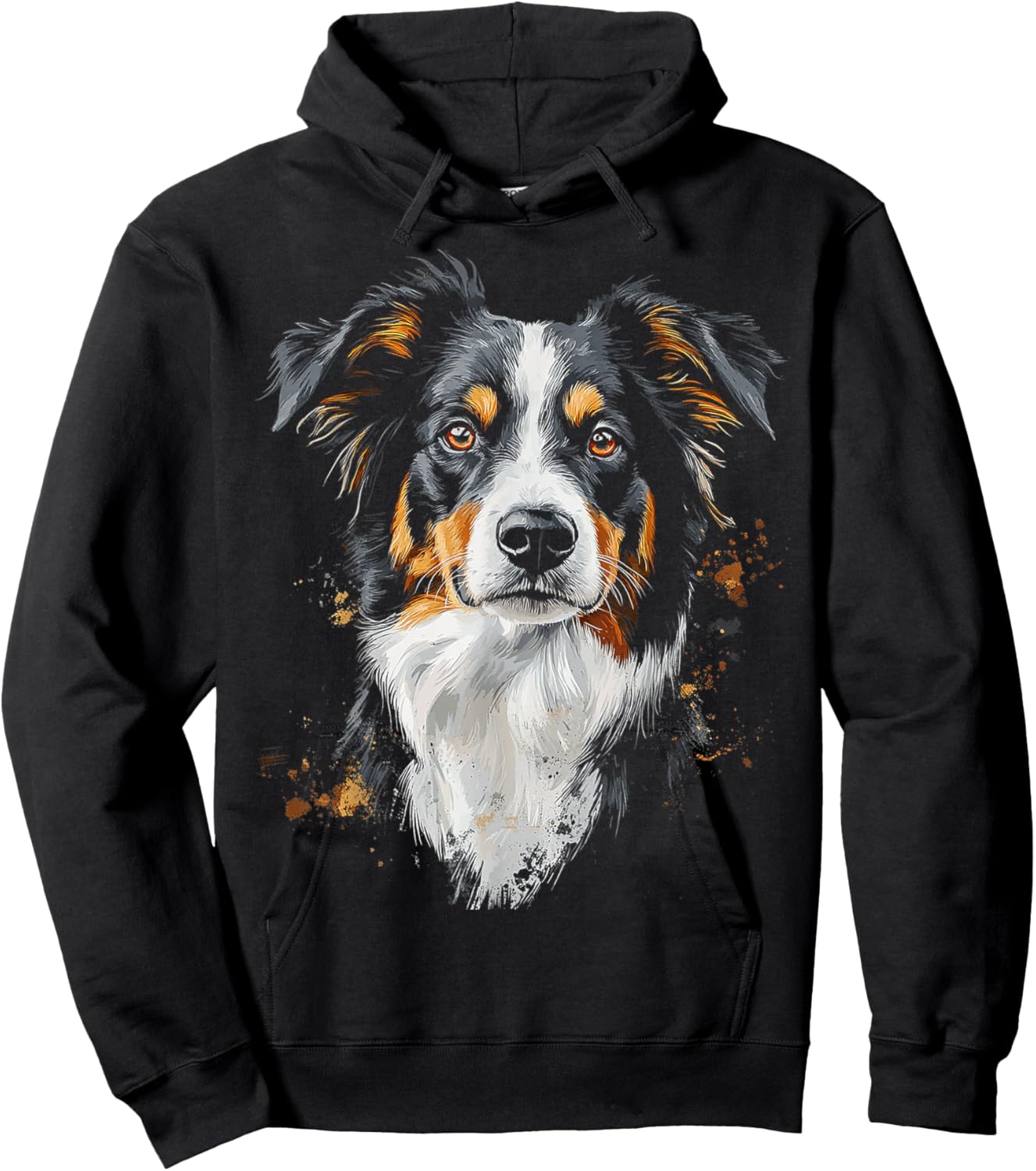Australian Shepherd Dog Graphic Pet Australian Shepherd Hoodie - Hoodie | Black