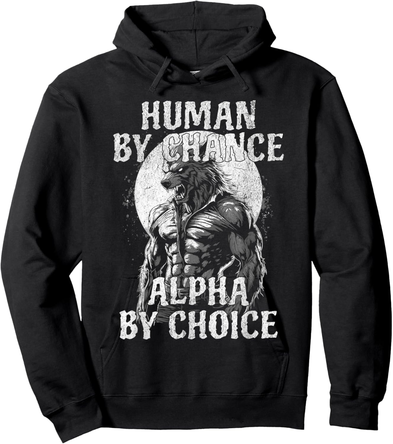 Funny Meme Human By Chance Alpha By Choice Hoodie - Hoodie | Black
