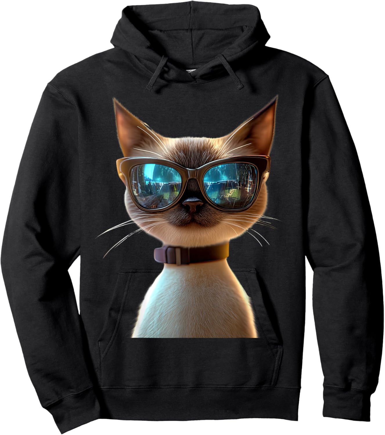 Siamese Cat Kitten Cat Lover Cat Mom Dad Cute Siamese Cats Hoodie - Hoodie | Black