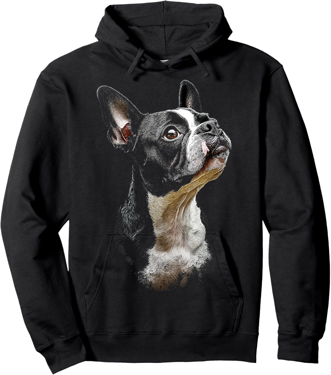 Boston Terrier Dog Graphic Pet Art Boston Terrier Women Kids Hoodie - Hoodie | Black