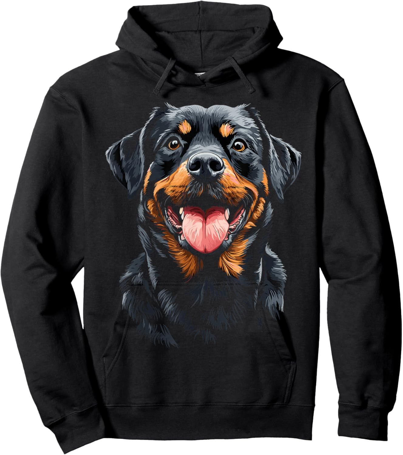 Rottweiler Face Hoodie - Hoodie | Black