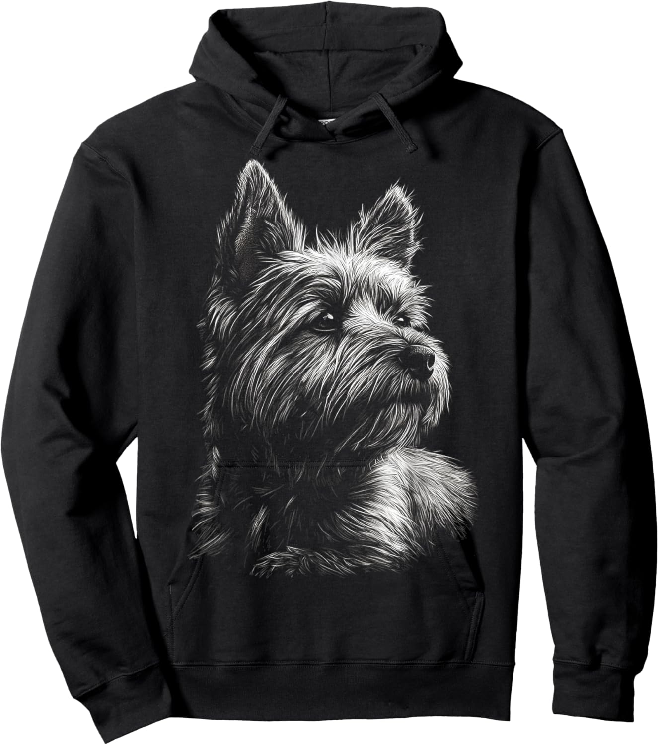 Cairn Terrier Dog Motif Pet Art Cairn Terrier Hoodie - Hoodie | Black