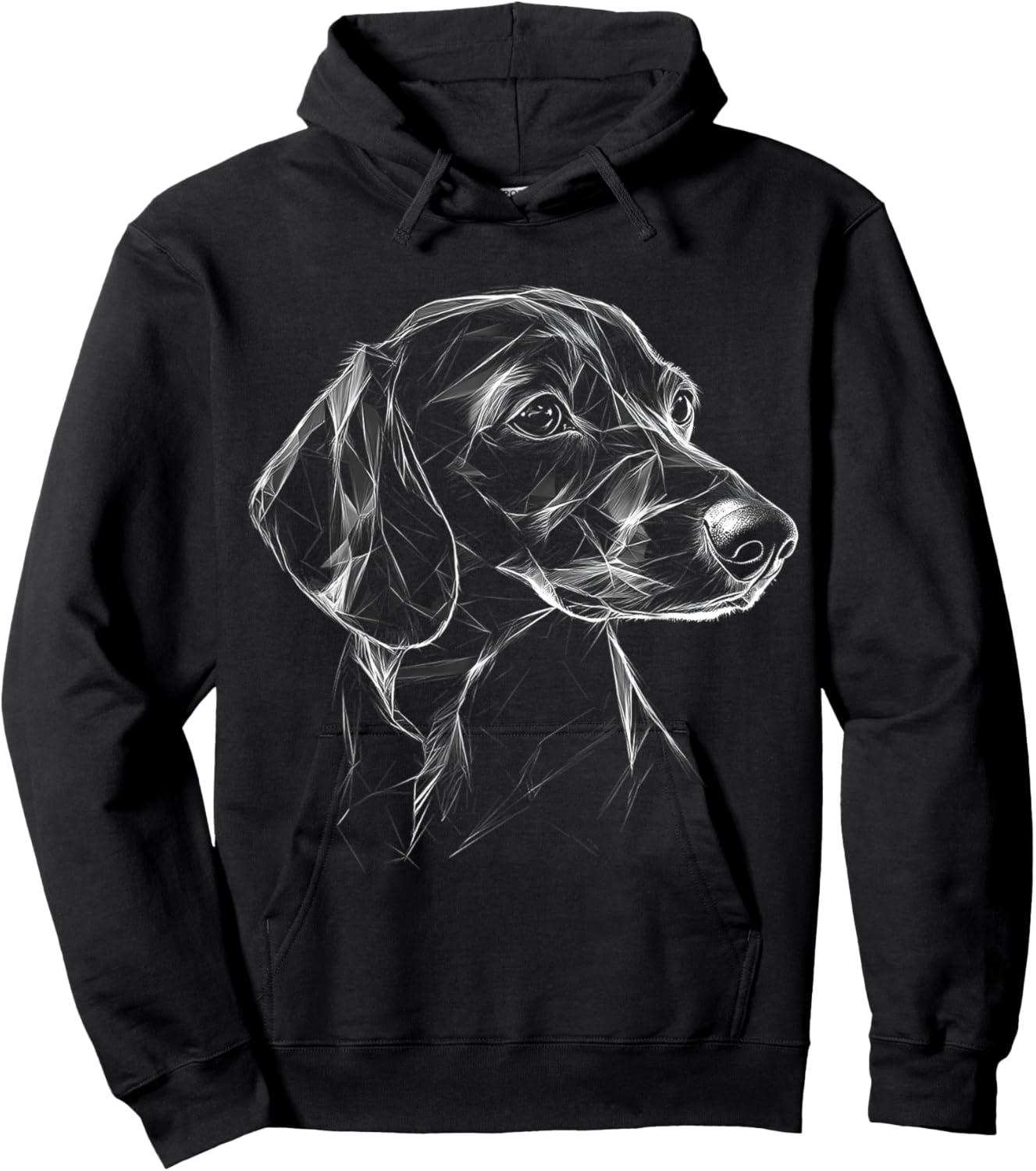 Dachshund Dog Motif Pet Art Dachshund Men Women Kids Hoodie - Hoodie | Black