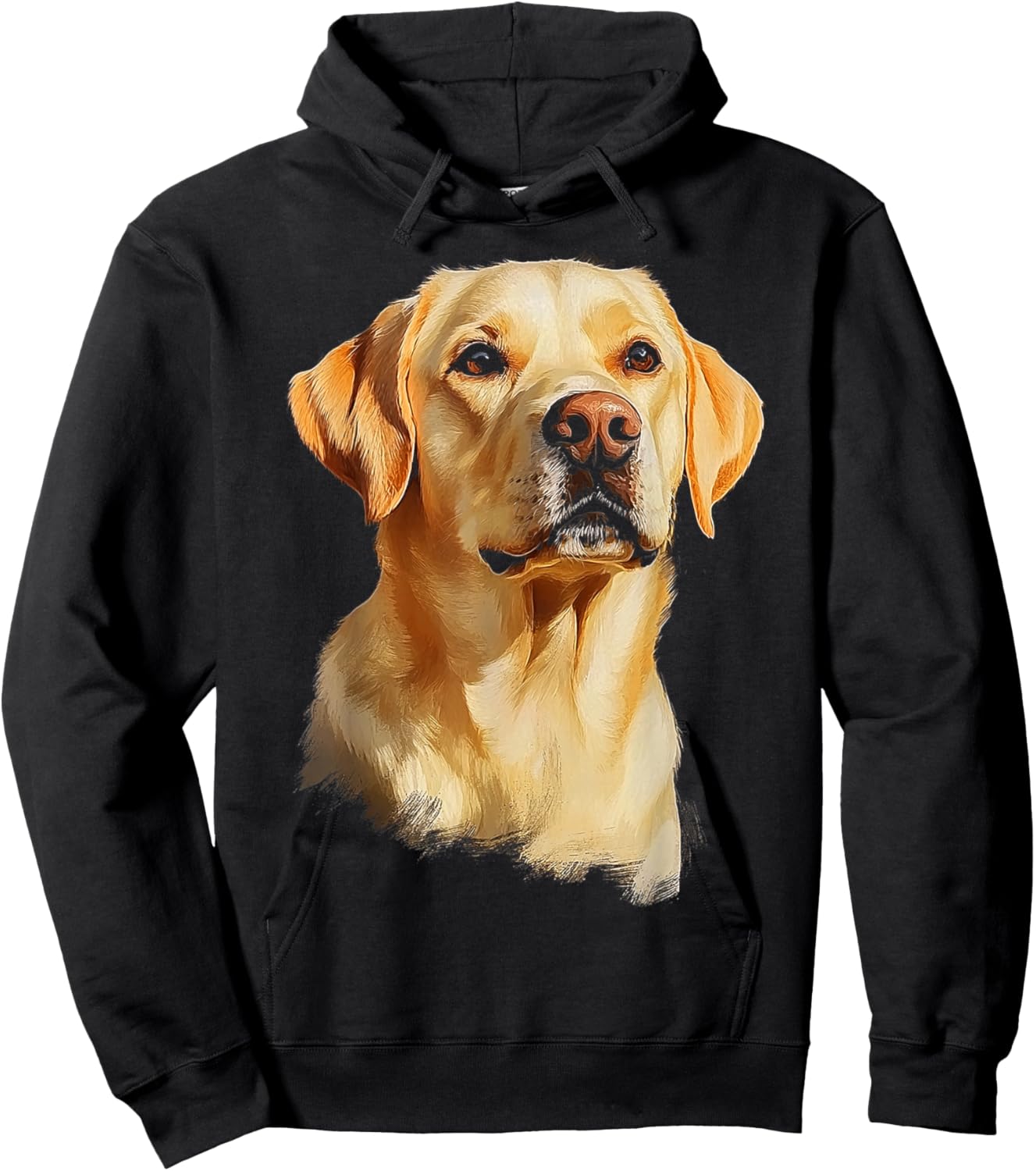 Labrador Retriever Dog Motif Pet Labrador Retriever Hoodie - Hoodie | Black