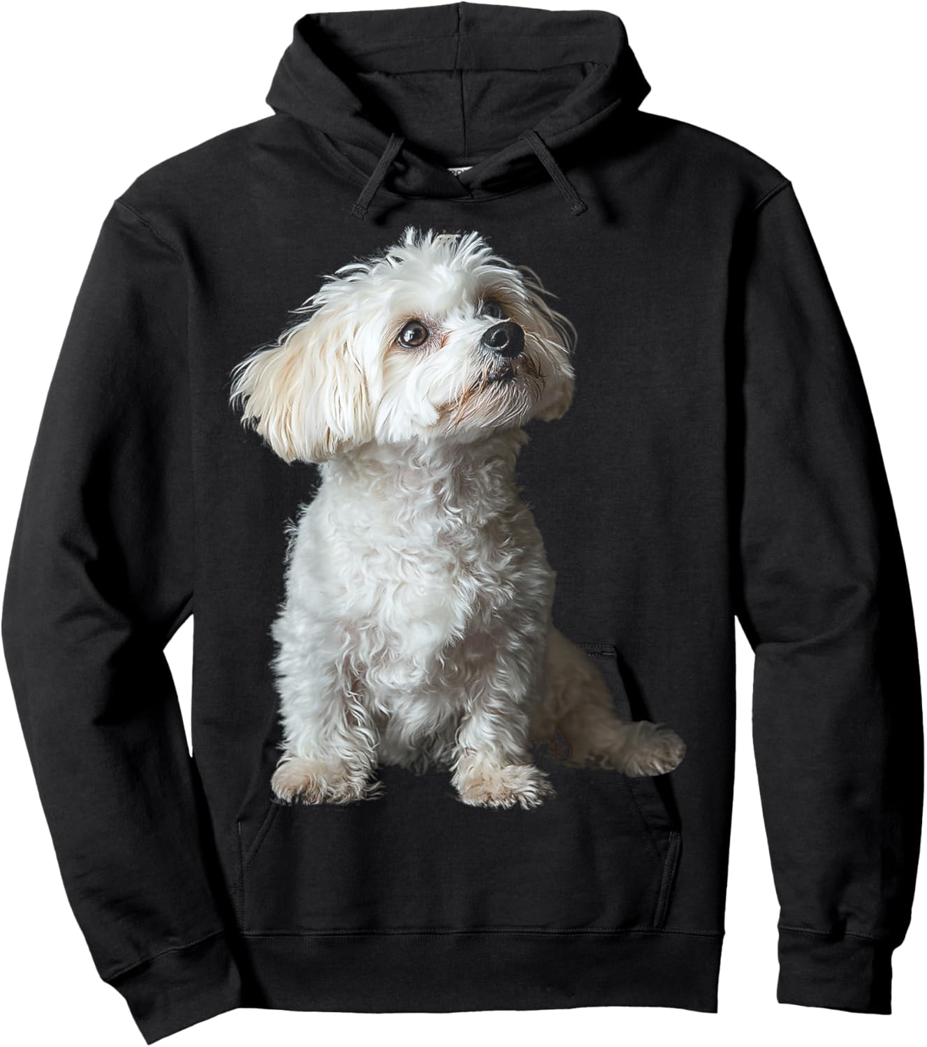 Maltipoo Dog Motif Pet Art Maltipoo Men Women Kids Hoodie - Hoodie | Black