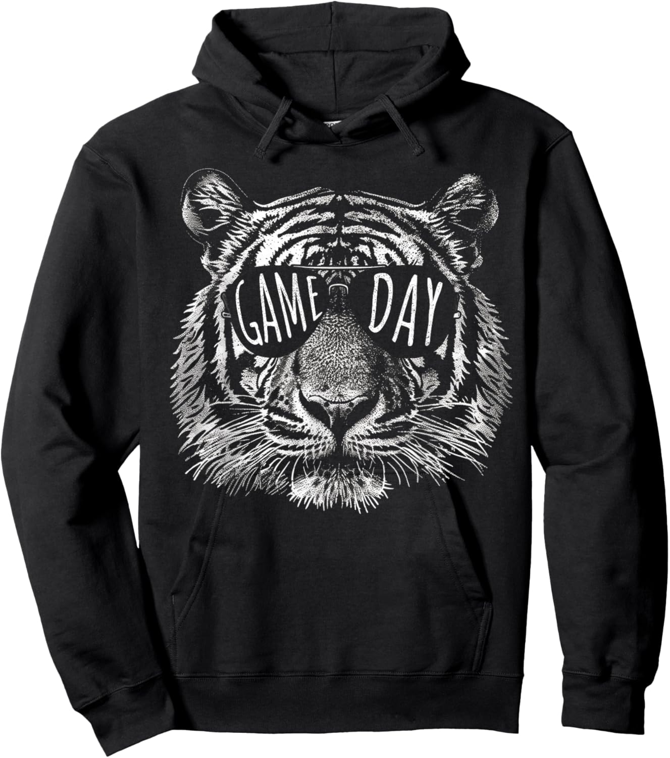 Cool Tiger Sunglasses Sports Fan Gift Game Day Fun Tiger The Hoodie - Hoodie | Black