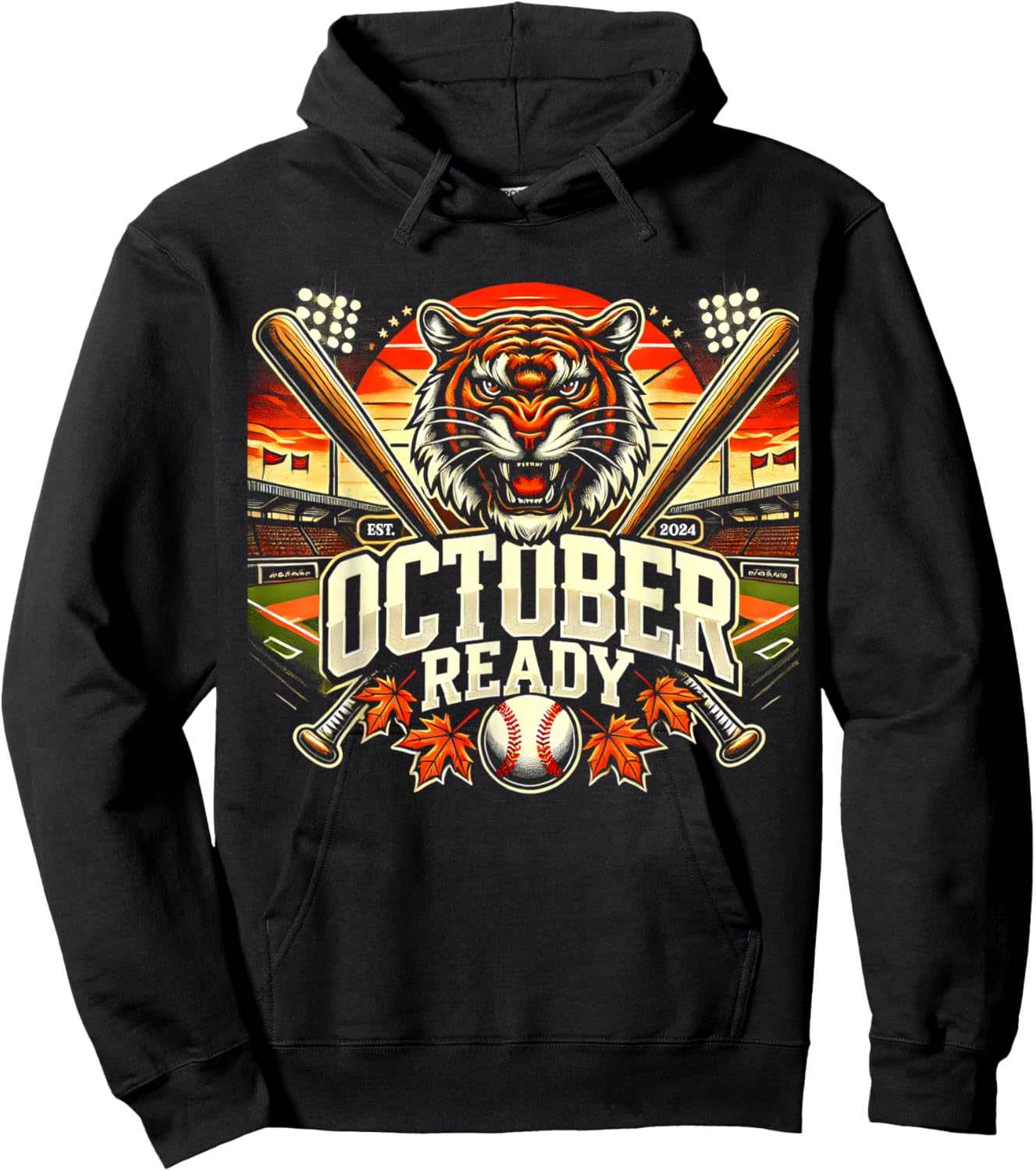 October Ready Funny Shirt For Ready Tiger Hoodie - Hoodie | Black