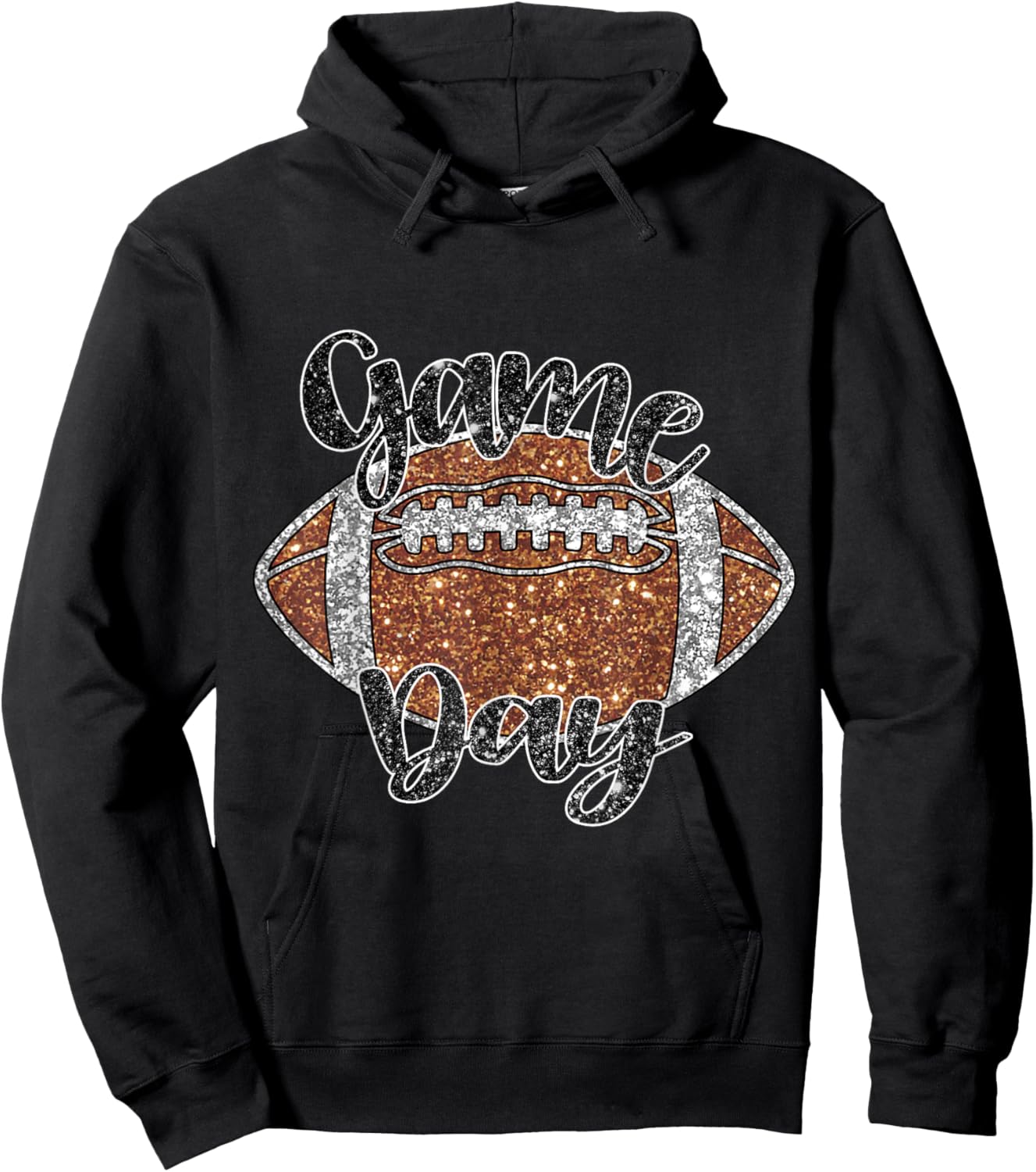 Retro Game Day - Game Day Cool Trendy Hoodie - Hoodie | Black