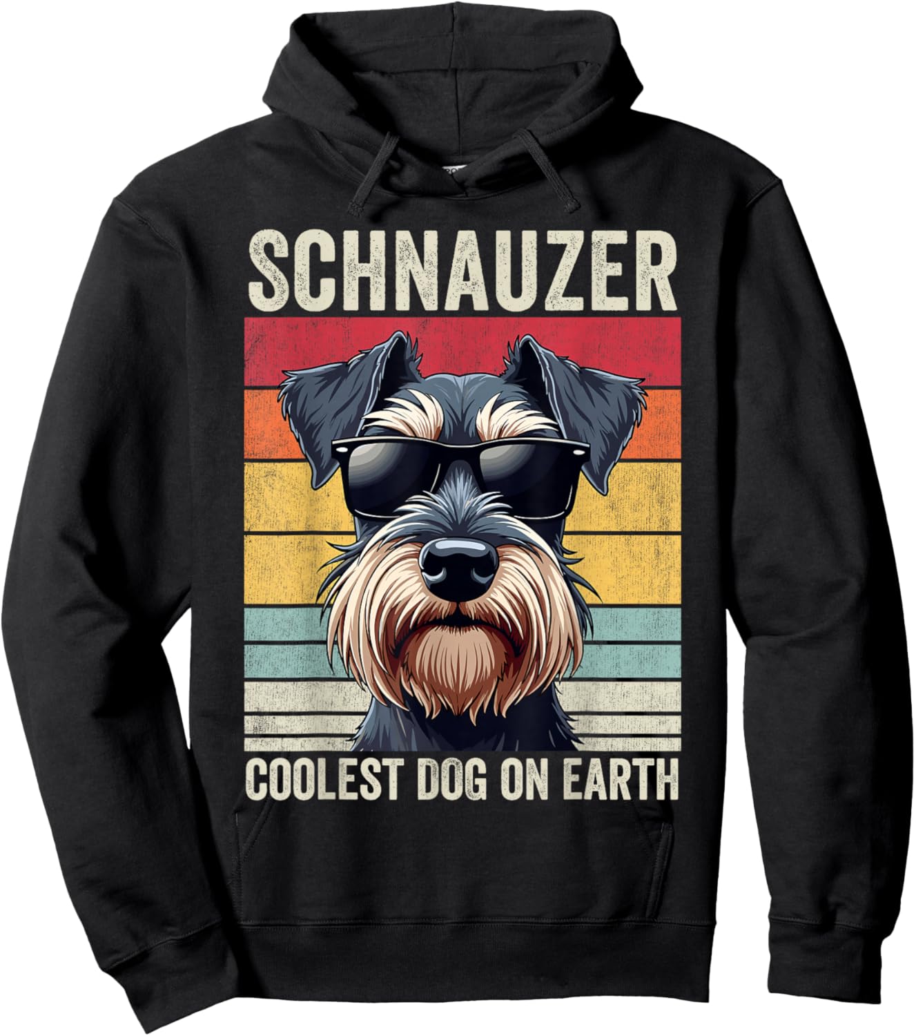 Schnauzer Dog, Schnauzer Coolest Dog On Earth, Schnauzer Hoodie - Hoodie | Black