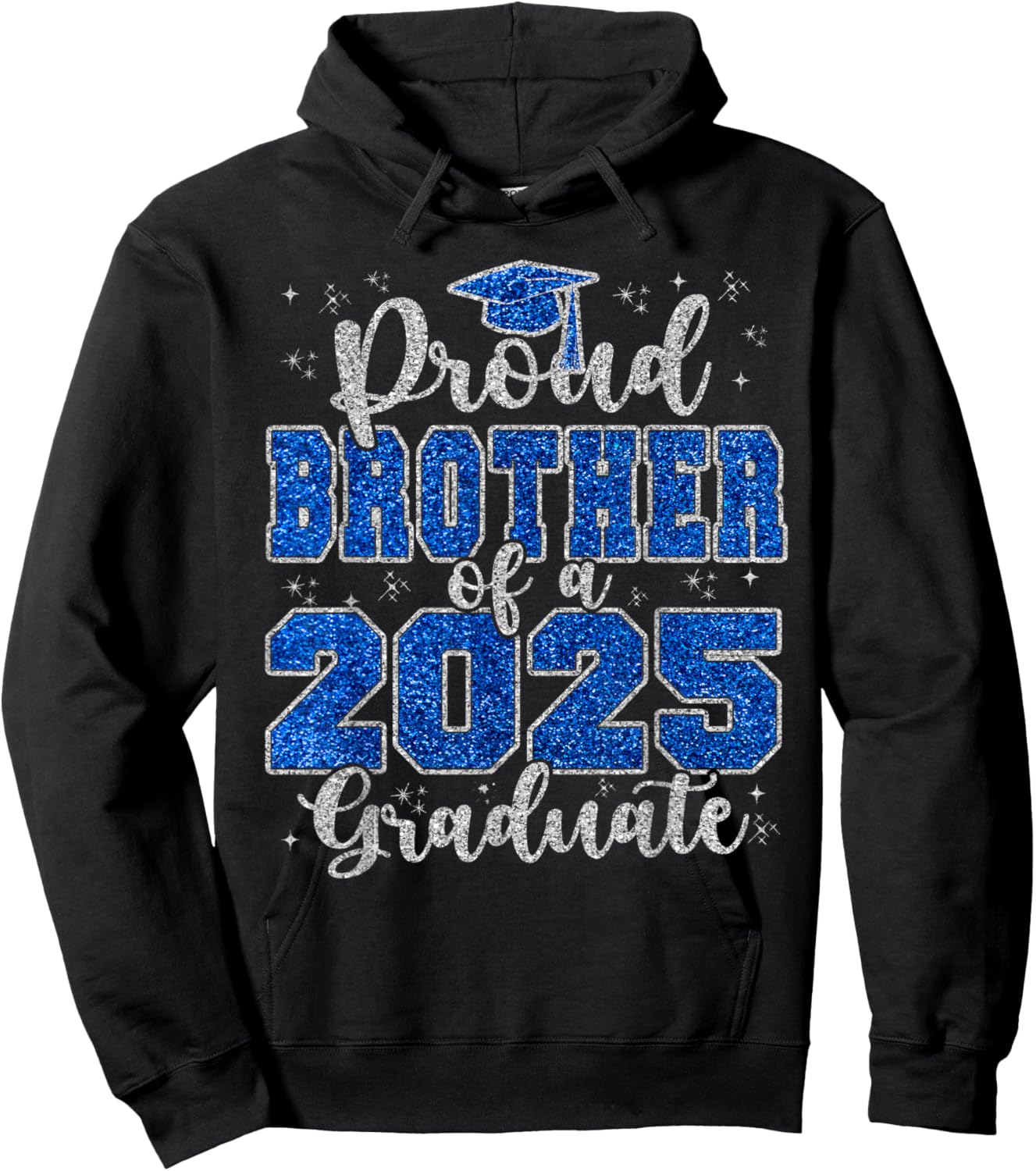 Proud Brother of a 2025 Graduate Prom Squad Graduation Hoodie - Hoodie | Black