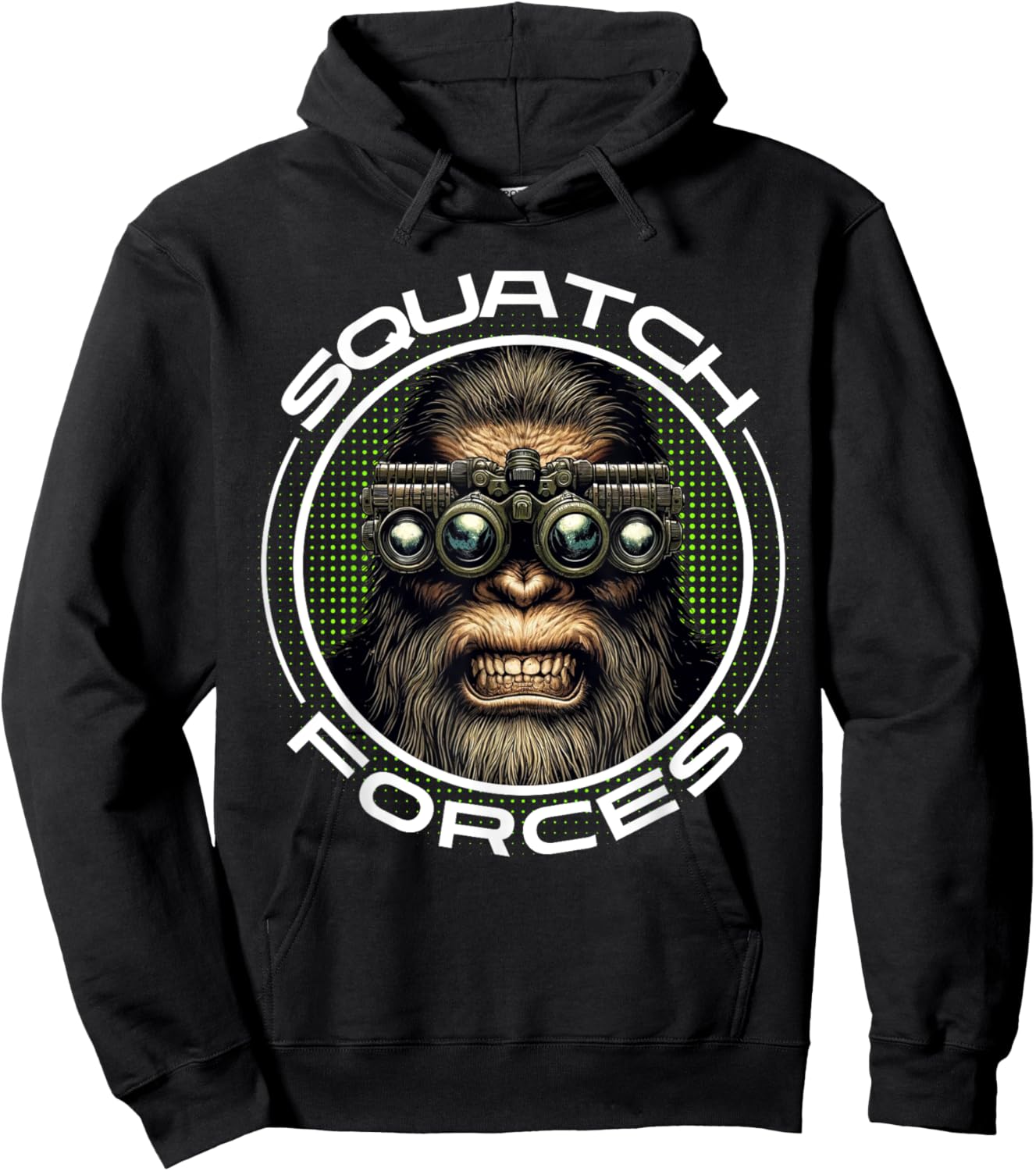 Tactical Sasquatch Squatch Forces Special Forces Hoodie - Hoodie | Black