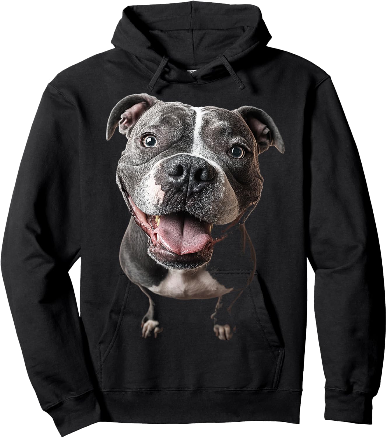 American Bully Dog Graphic Pet Artwork American Bully Hoodie - Hoodie | Black