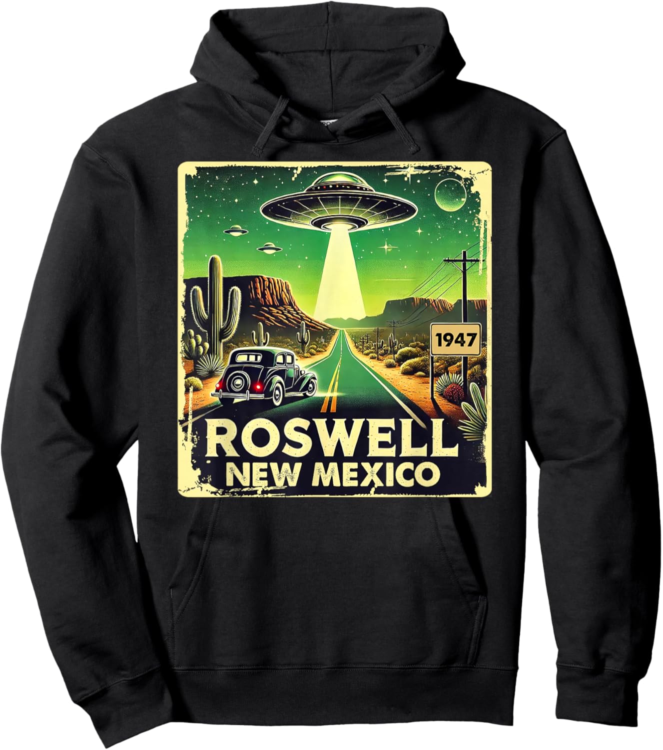 Roswell New Mexico Alien Hoodie - Hoodie | Black