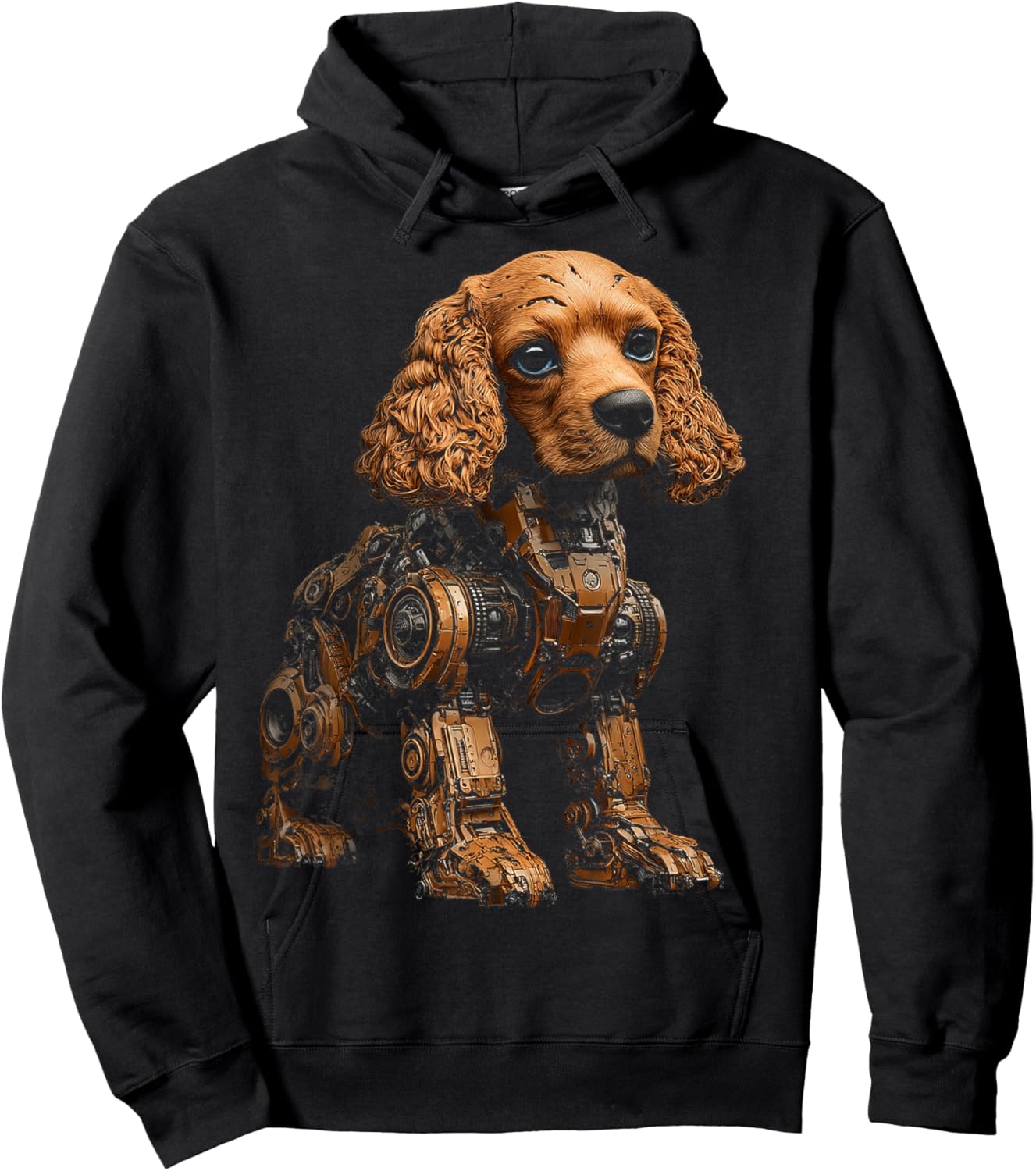 Cocker Spaniel Dog Pet Artwork Blue Eyes Cocker Spaniel Women Kids Hoodie - Hoodie | Black