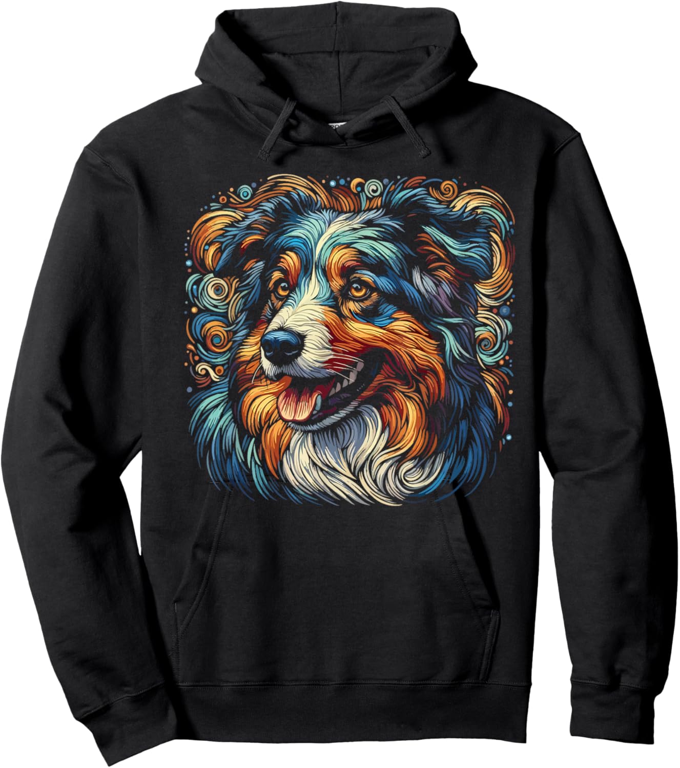 Australian Shepherd Aussie Dog Herding Women Girls Kids Hoodie - Hoodie | Black