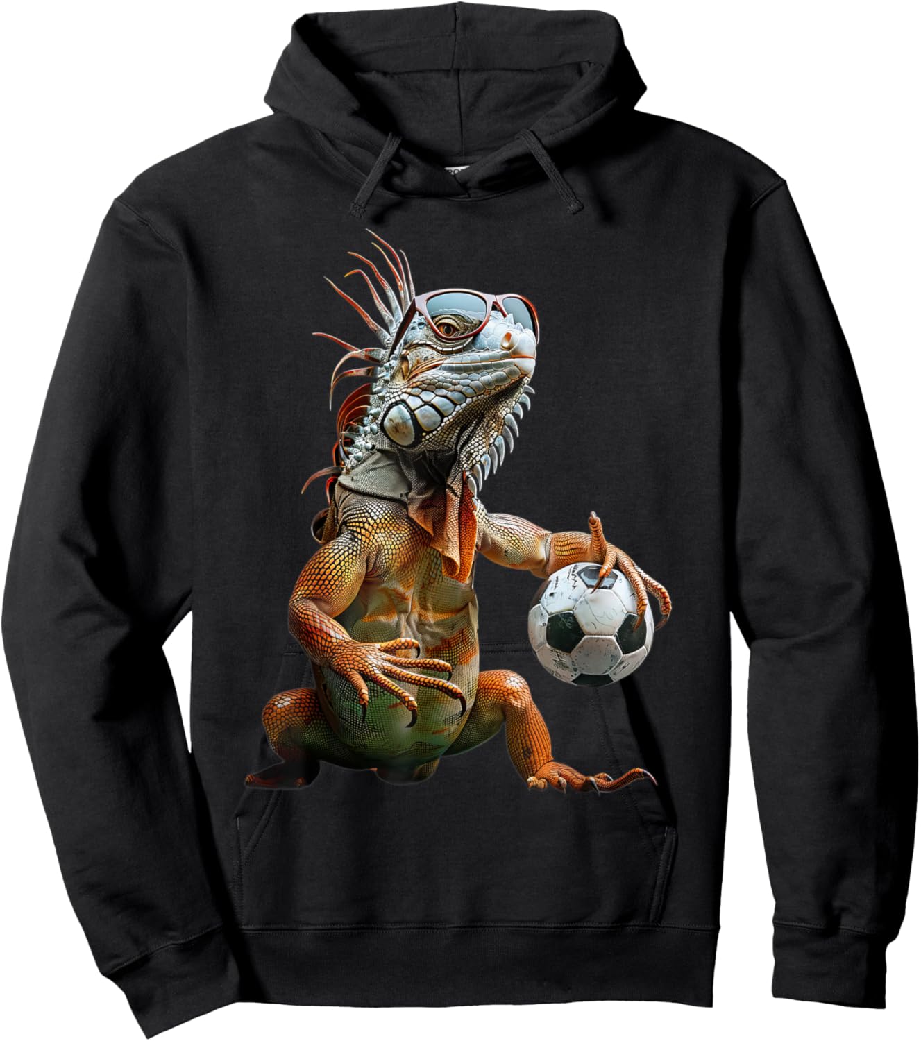 Iguana Soccer Hoodie - Hoodie | Black