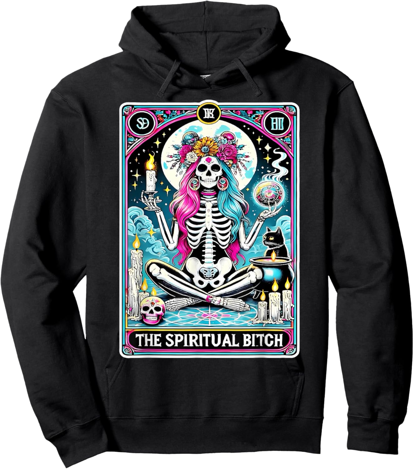 The Spiritual Bitch Tarot Card Hoodie - Hoodie | Black