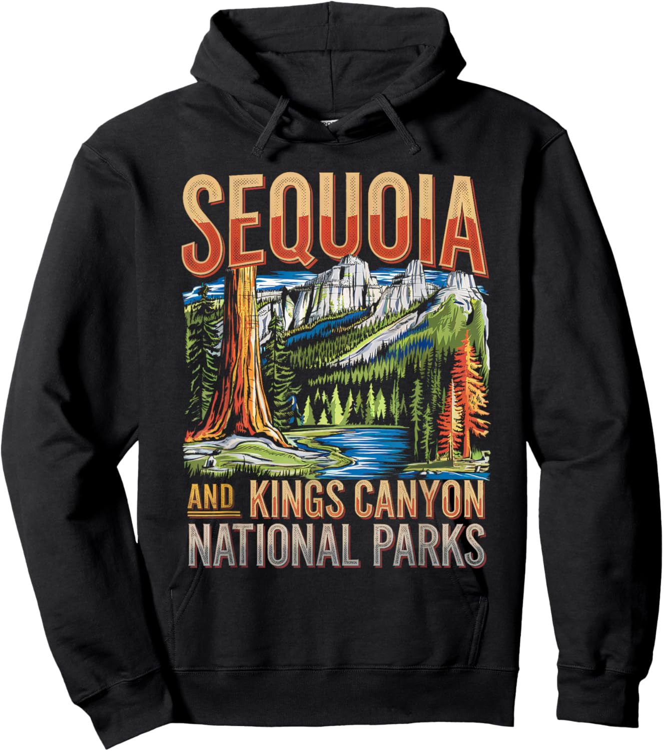 Sequoia and Kings Canyon National Park Adventure Boys Girls Hoodie - Hoodie | Black