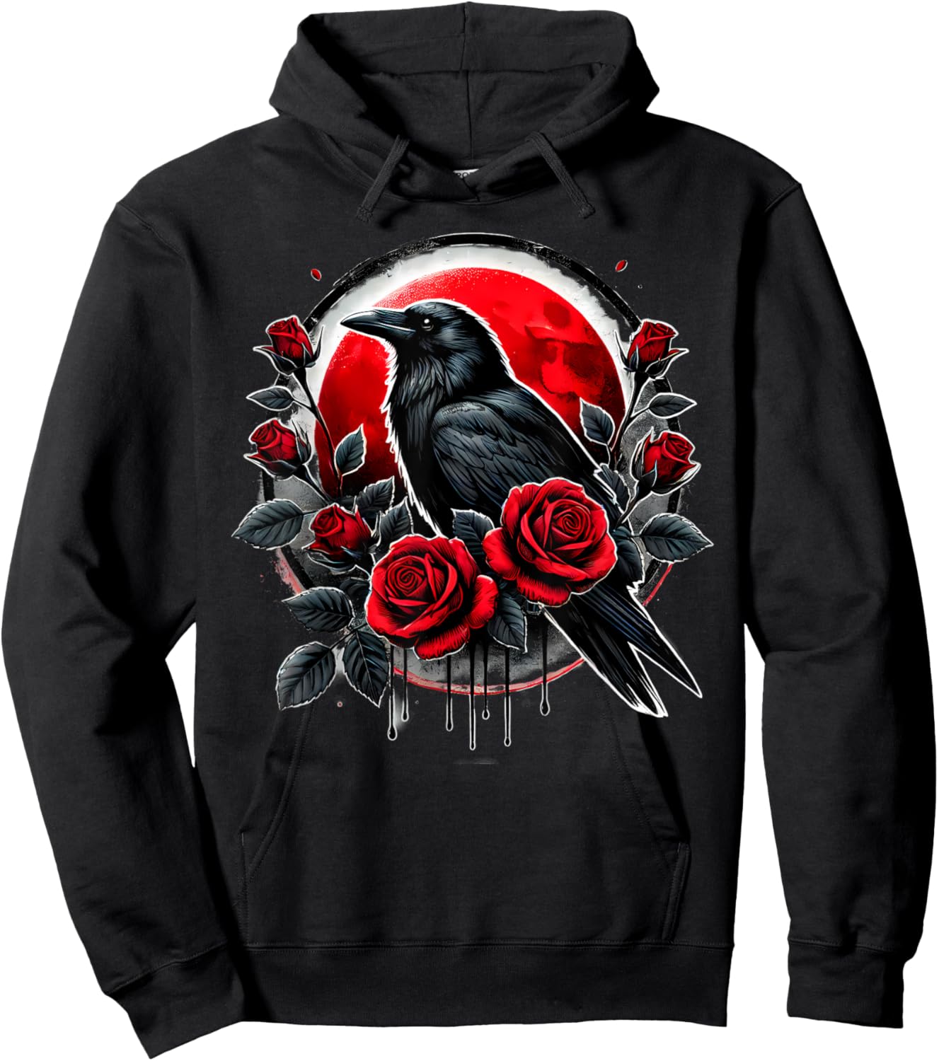 Crow Witch Witchcraft Goth Gothic Hoodie - Hoodie | Black