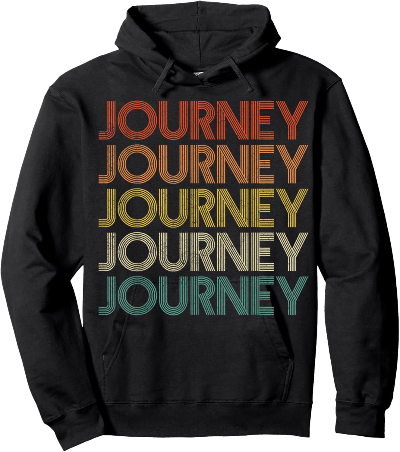 Journey Vintage Retro Hoodie - Hoodie | Black