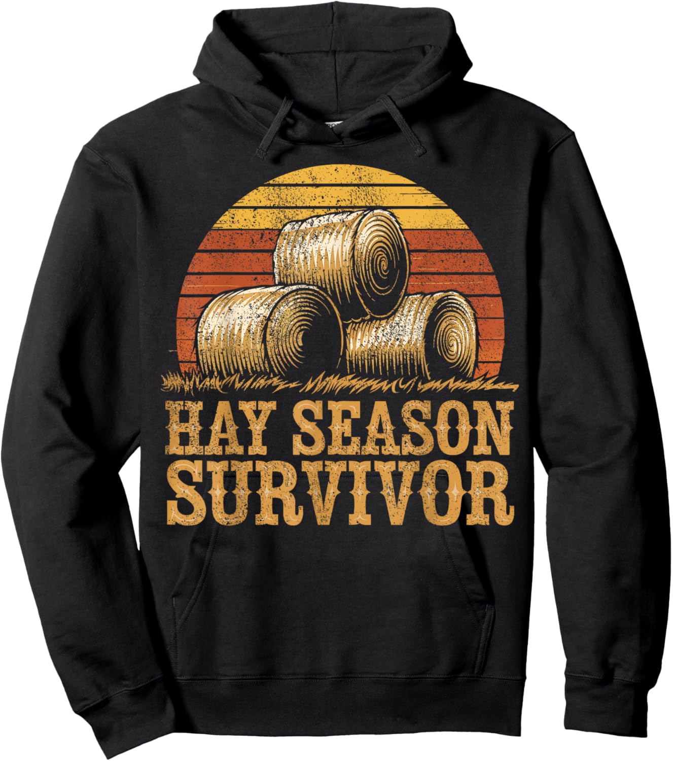 Farming Hay Season Hay Farmer Hoodie - Hoodie | Black