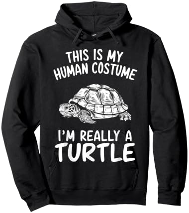 This Is My Human Costume I'm Really A Turtle Halloween Hoodie - Hoodie | Black