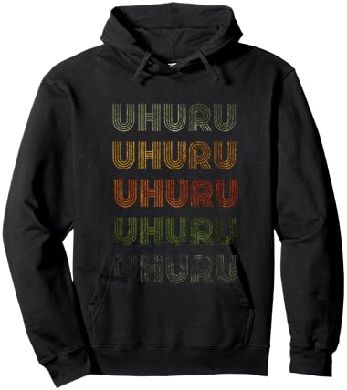 Love Heart Uhuru Grunge Vintage Style Black Uhuru Hoodie - Hoodie | Black