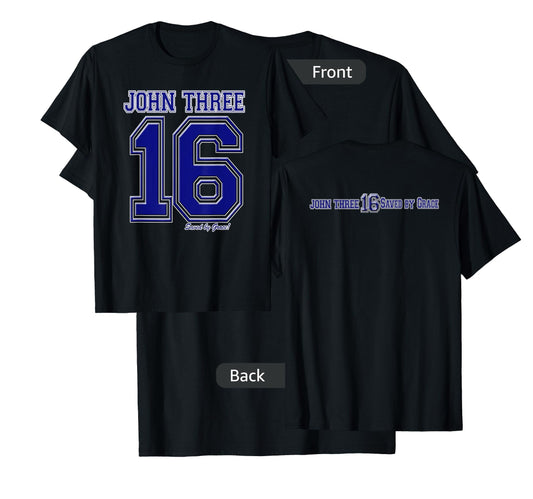John 3:16 Double Sided Christian Salvation T-shirt T-Shirt