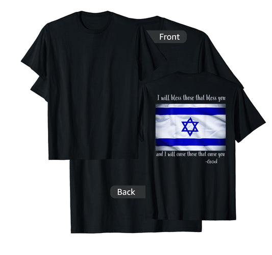 Israel Christian Faith God Jesus Christ Bible Genesis 12:3 T-Shirt