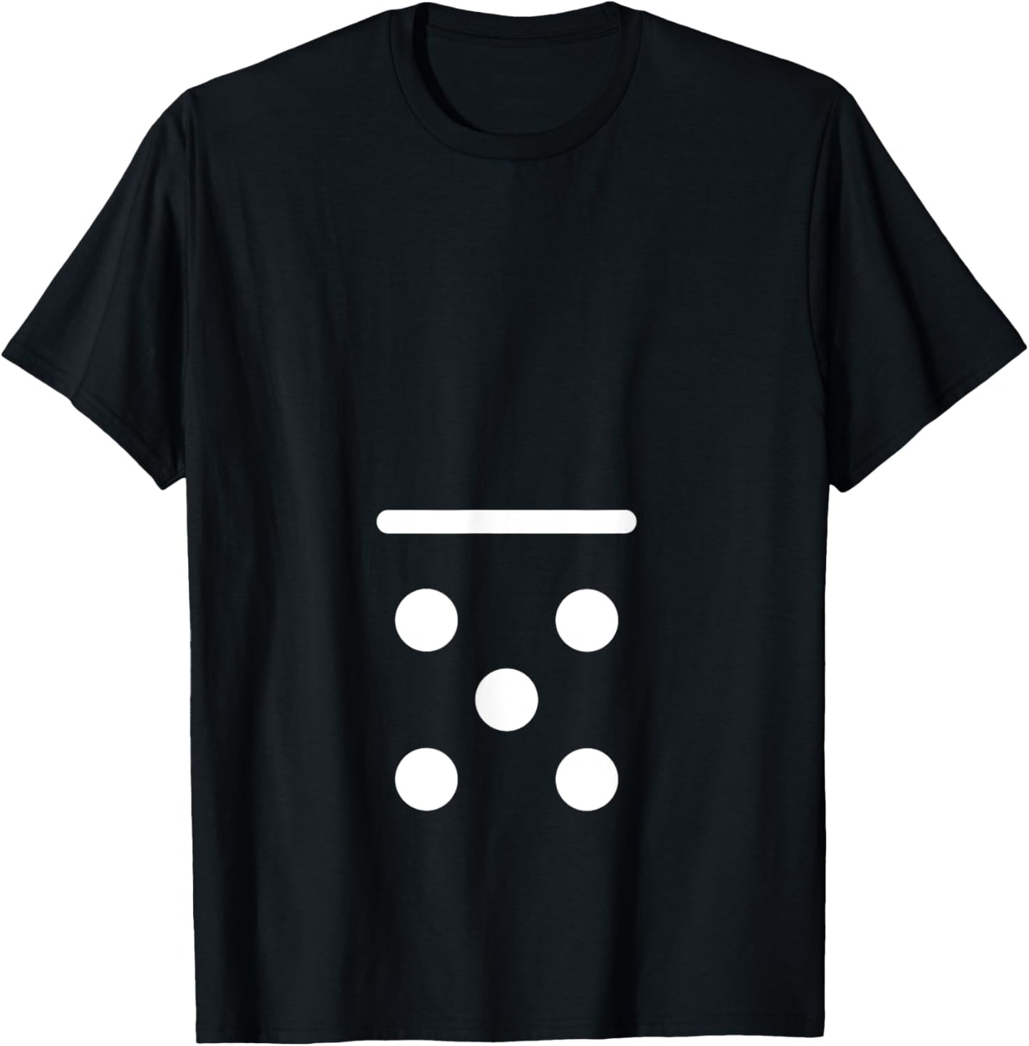 Domino Game 0 5 Dots Matching Halloween Group Costume T-Shirt - T-Shirt | Black