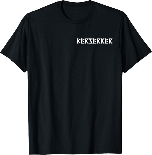 Berserker - Berserk subtle lettering for everyday use Viking T-Shirt - T-Shirt | Black