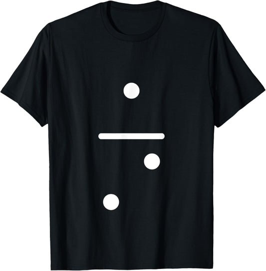 Domino Game 1 2 Dots Matching Halloween Group Costume T-Shirt - T-Shirt | Black