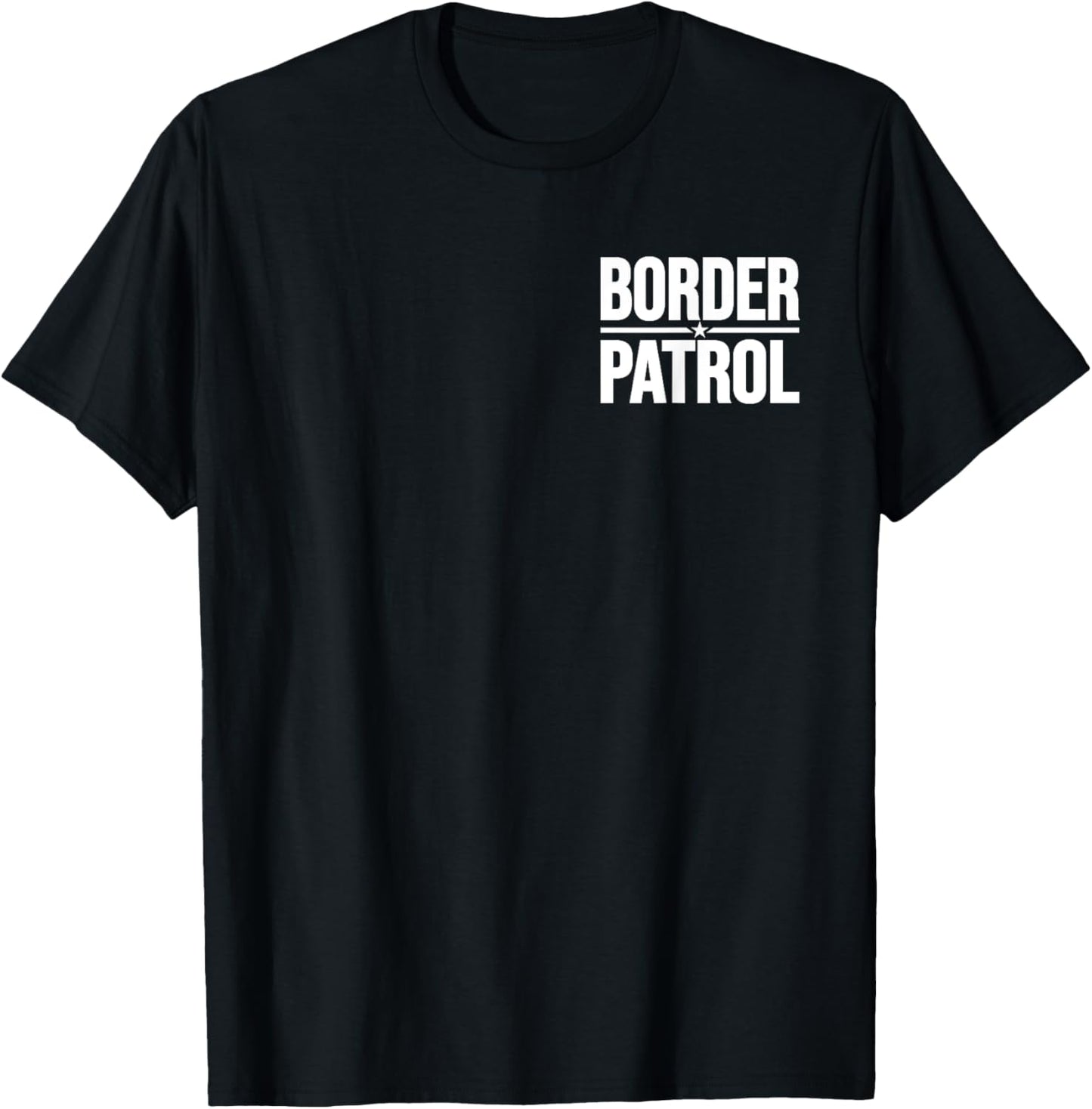 Border Patrol Uniform Halloween Costume (2-sided) T-Shirt - T-Shirt | Black