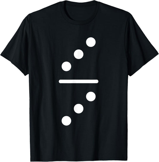 Domino Game 3 3 Dots Matching Halloween Group Costume T-Shirt - T-Shirt | Black