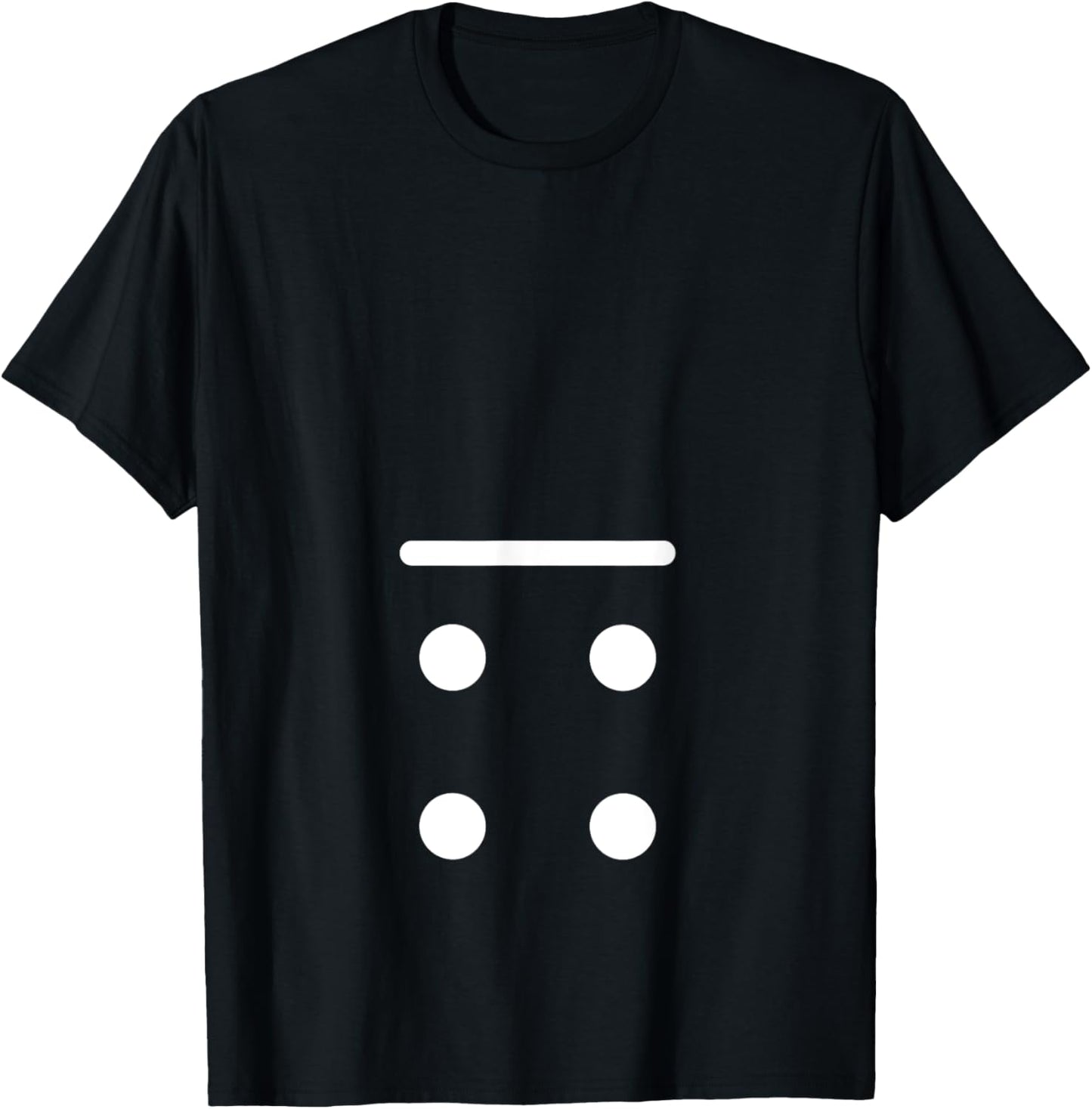 Domino Game 0 4 Dots Matching Halloween Group Costume T-Shirt - T-Shirt | Black
