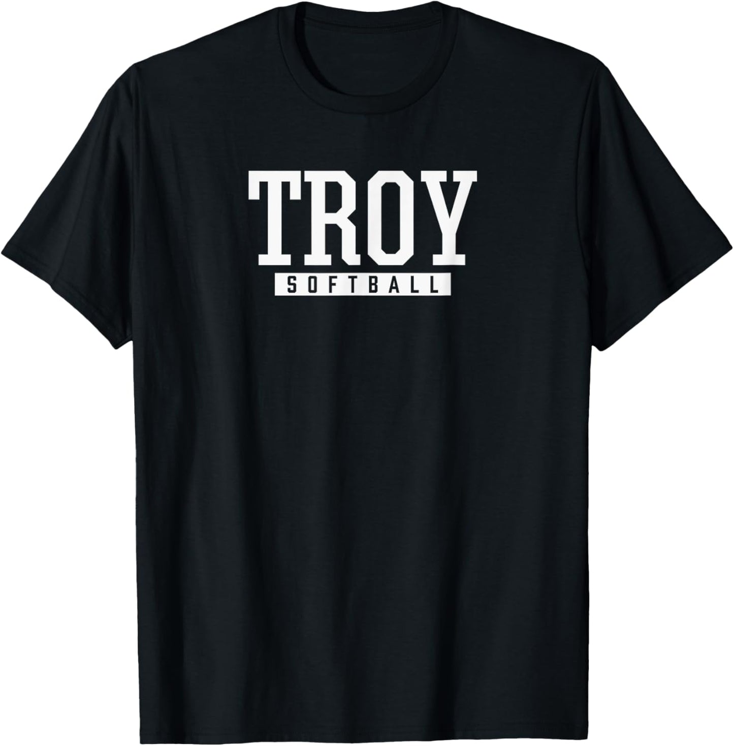 Troy High School Softball T-Shirt - T-Shirt | Black