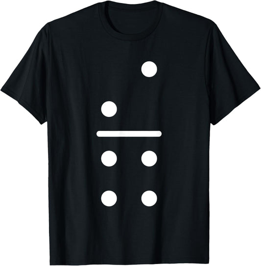 Domino Game 2 4 Dots Matching Halloween Group Costume T-Shirt - T-Shirt | Black