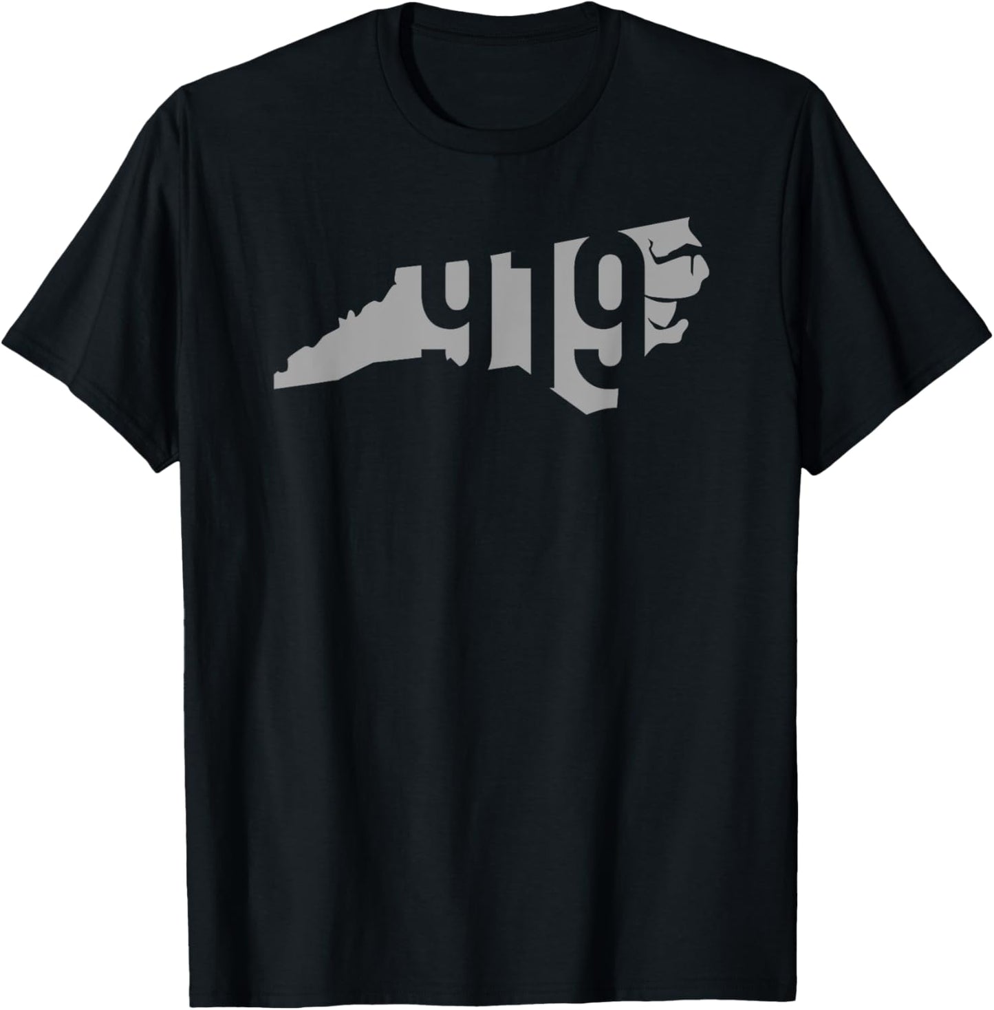 919 Area Code, Raleigh, Durham, Chapel Hill, North Carolina T-Shirt - T-Shirt | Black